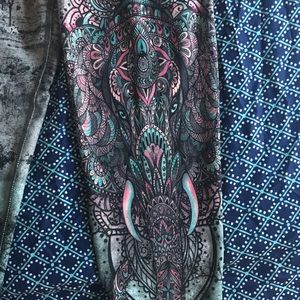 Elephant print tights